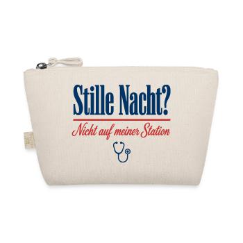 Stille Nacht Nicht auf meiner Station Pflege - Bio-Täschchen - Natur - Vorne