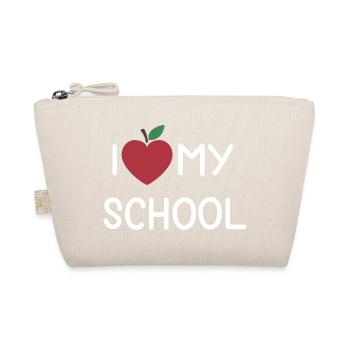 Ich liebe meine Schule - Bio-Täschchen - Natur - Vorne