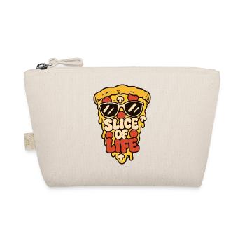 Pizza mit Sonnenbrille – Slice of Life - Bio-Täschchen - Natur - Vorne