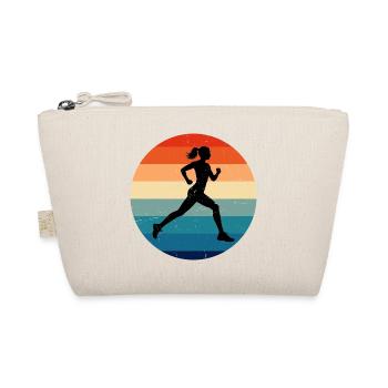 Geschenkidee für eine Running mit Running - Bio-Täschchen - Natur - Vorne