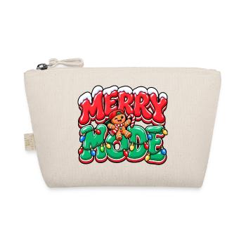 Merry Mode Weihnachtslichter - Bio-Täschchen - Natur - Vorne