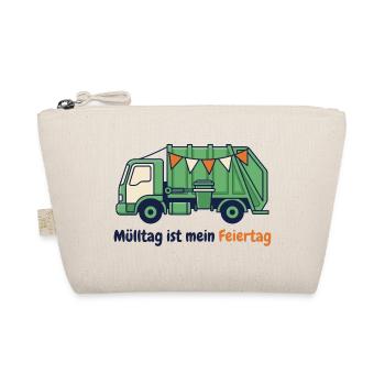 Müllauto – Mülltag ist mein Feiertag - Bio-Täschchen - Natur - Vorne