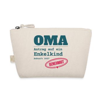 Oma 2027 – Antrag auf Enkelkind genehmigt - Bio-Täschchen - Natur - Vorne