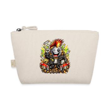 Punk Bomber pinball flipper Peace Love Multiball  - Bio-Täschchen - Natur - Vorne