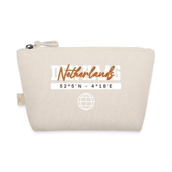 Den Haag Niederlande Koordinaten Reise Souvenir - Bio-Täschchen - Natur - Vorne