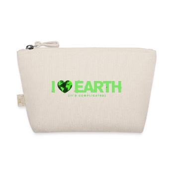 I Love Earth It's Complicated Umwelt Spruch - Bio-Täschchen - Natur - Vorne