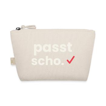 Passt scho - Österreichisch Dialekt Shirt - Bio-Täschchen - Natur - Vorne