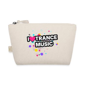 I Love Trance Music - Colour Splash - Bio-Täschchen - Natur - Vorne