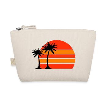 Sonnenuntergang am Palmenstrand - Bio-Täschchen - Natur - Vorne