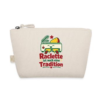Raclette Weihnachten Lustiger Silvester Spruch - Bio-Täschchen - Natur - Vorne