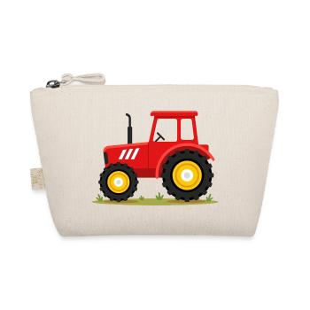 Süßer roter Traktor Bauernhofleben Landwirtschaft Kinder-Tee - Bio-Täschchen - Natur - Vorne