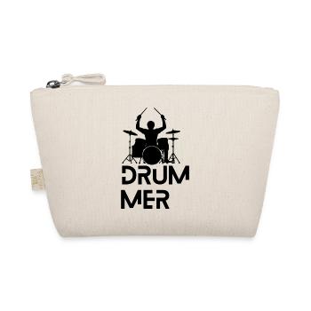 Drummer Schlagzeug Musik Geschenk für Schlagzeuger - Bio-Täschchen - Natur - Vorne