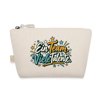 Team Shirt personalisierbar mit Teamname Ein Team  - Bio-Täschchen - Natur - Vorne
