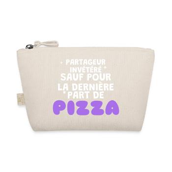 Sharer außer Pizza-Humor - Bio-Täschchen - Natur - Vorne