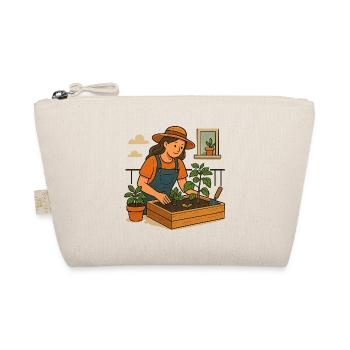 Geschenk fürs erste Balkon-Hochbeet - Bio-Täschchen - Natur - Vorne