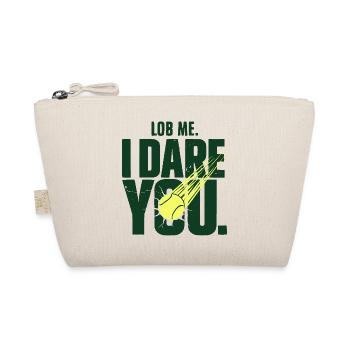 Tennis Lob Me. I Dare You, Smash Spruch - Bio-Täschchen - Natur - Vorne