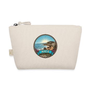 Schönes Frankreich Reiseabzeichen Promenade Anglais Geschenk - Bio-Täschchen - Natur - Vorne