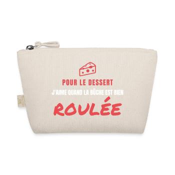 Dessert Bûche Bien Roulée Humor Weihnachten - Bio-Täschchen - Natur - Vorne