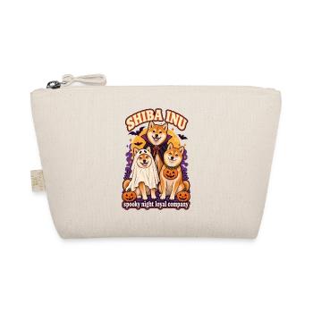Spooky Night Loyal Company – Shiba Inu Halloween - Bio-Täschchen - Natur - Vorne