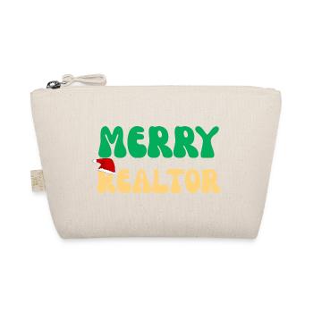 Weihnachtsimmobilienmakler festliches Weihnachtsgeschenk - Bio-Täschchen - Natur - Vorne