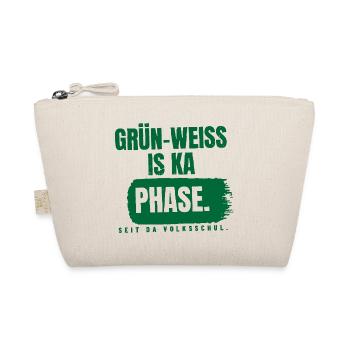Grün-Weiß is ka Phase - Bio-Täschchen - Natur - Vorne