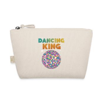 Dancing King Discokugel Vintage Geburtstag Party - Bio-Täschchen - Natur - Vorne
