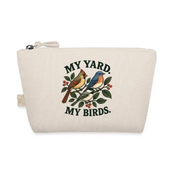 My Yard My Birds Garten Vögel Natur - Bio-Täschchen - Natur - Vorne