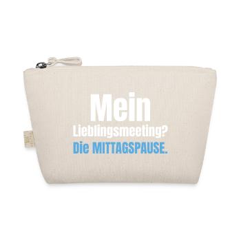 Mein Lieblingsmeeting? Die Mittagspause. - Bio-Täschchen - Natur - Vorne