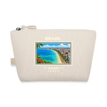 Brasilien Maceió Vintage Reisemarke - Bio-Täschchen - Natur - Vorne