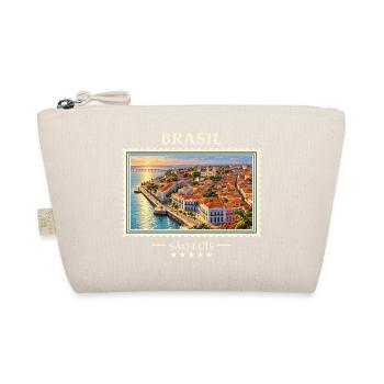 Brasilien São Luís Vintage Reisemarke - Bio-Täschchen - Natur - Vorne