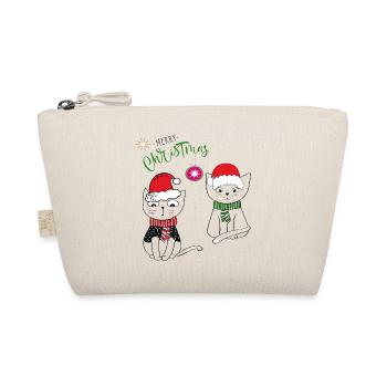 Merry Christmas - Bio-Täschchen - Natur - Vorne