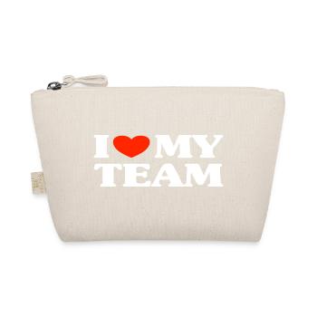 Team Teamwork Spruch - Bio-Täschchen - Natur - Vorne