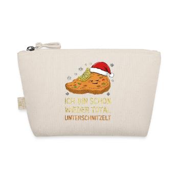 Ich Bin Schon Wieder Total Unterschnitzelt Xmas - Bio-Täschchen - Natur - Vorne