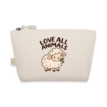 Love All Animals - Bio-Täschchen - Natur - Vorne