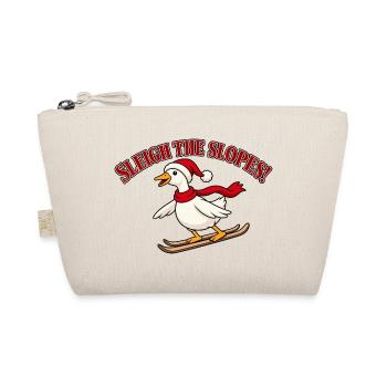 Sleigh The Slopes Ski Duck - Bio-Täschchen - Natur - Vorne