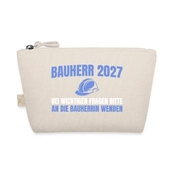 Bauherr 2027 An Bauherrin Wenden Hausbau - Bio-Täschchen - Natur - Vorne