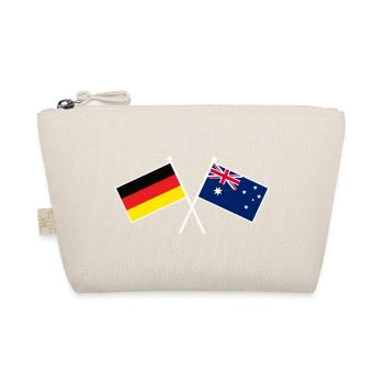 Deutschland & Australien Flaggen - Freundschaft - Bio-Täschchen - Natur - Vorne