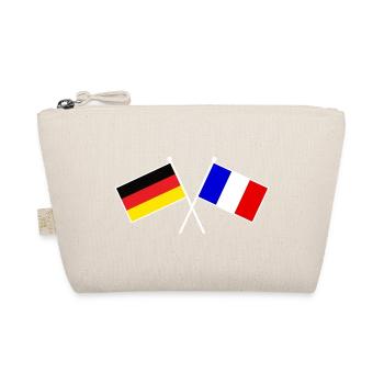 Deutschland & Frankreich Flaggen - Freundschaft - Bio-Täschchen - Natur - Vorne