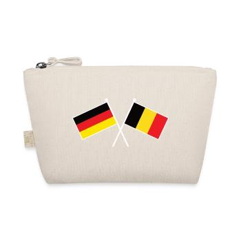 Deutschland & Belgien Flaggen - Partnerschaft - Bio-Täschchen - Natur - Vorne