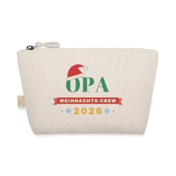 Opa – Weihnachts-Crew 2026 Partnerlook - Bio-Täschchen - Natur - Vorne