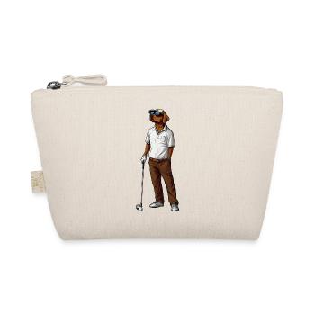 Labrador Retriever Golf - Bio-Täschchen - Natur - Vorne
