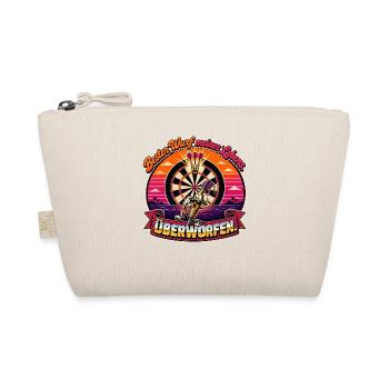 Retro Dartfigur Überworfen - Bio-Täschchen - Natur - Vorne
