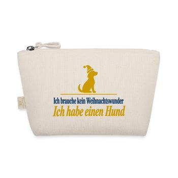 Kein Weihnachtswunder Ich habe einen Hund - Bio-Täschchen - Natur - Vorne