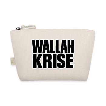 Wallah Krise – Lustiger Spruch - Bio-Täschchen - Natur - Vorne