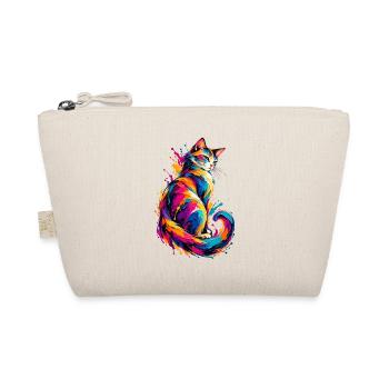 Chromatische Katze - Bio-Täschchen - Natur - Vorne