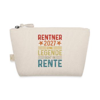 Rentner 2027 Eine Legende geht in Rente - Bio-Täschchen - Natur - Vorne