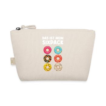 Das ist mein Sixpack Donut Six Pack Donuts Spruch - Bio-Täschchen - Natur - Vorne