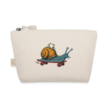 Skate-Schnecke mit Espresso - Bio-Täschchen - Natur - Vorne