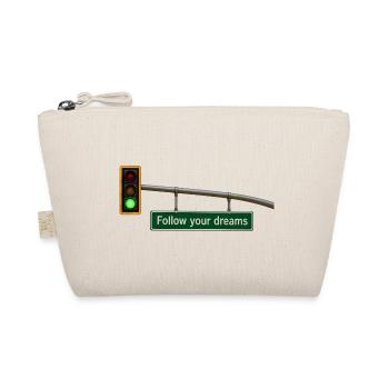 Follow Your Dreams – Ampel Motivation Geschenk - Bio-Täschchen - Natur - Vorne