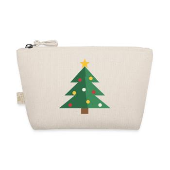 Tannenbaum minimalistisch - Weihnachtsbaum Motiv - Bio-Täschchen - Natur - Vorne